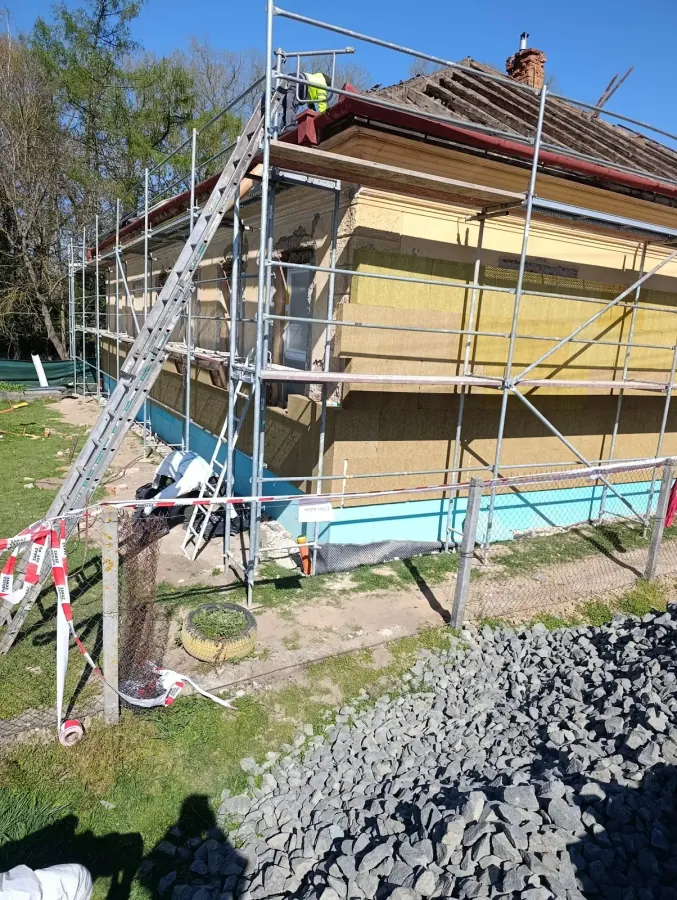 Likvidovanie azbestu ASTANA — zabalený materiál pripravený na ďalší postup